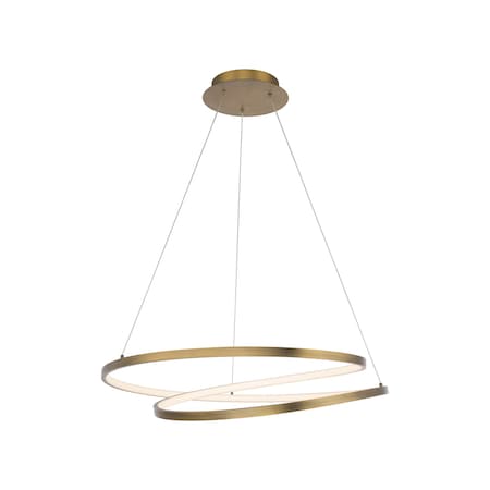 Dweled Marques 28in LED Pendant 3000K in Aged Brass PD-831